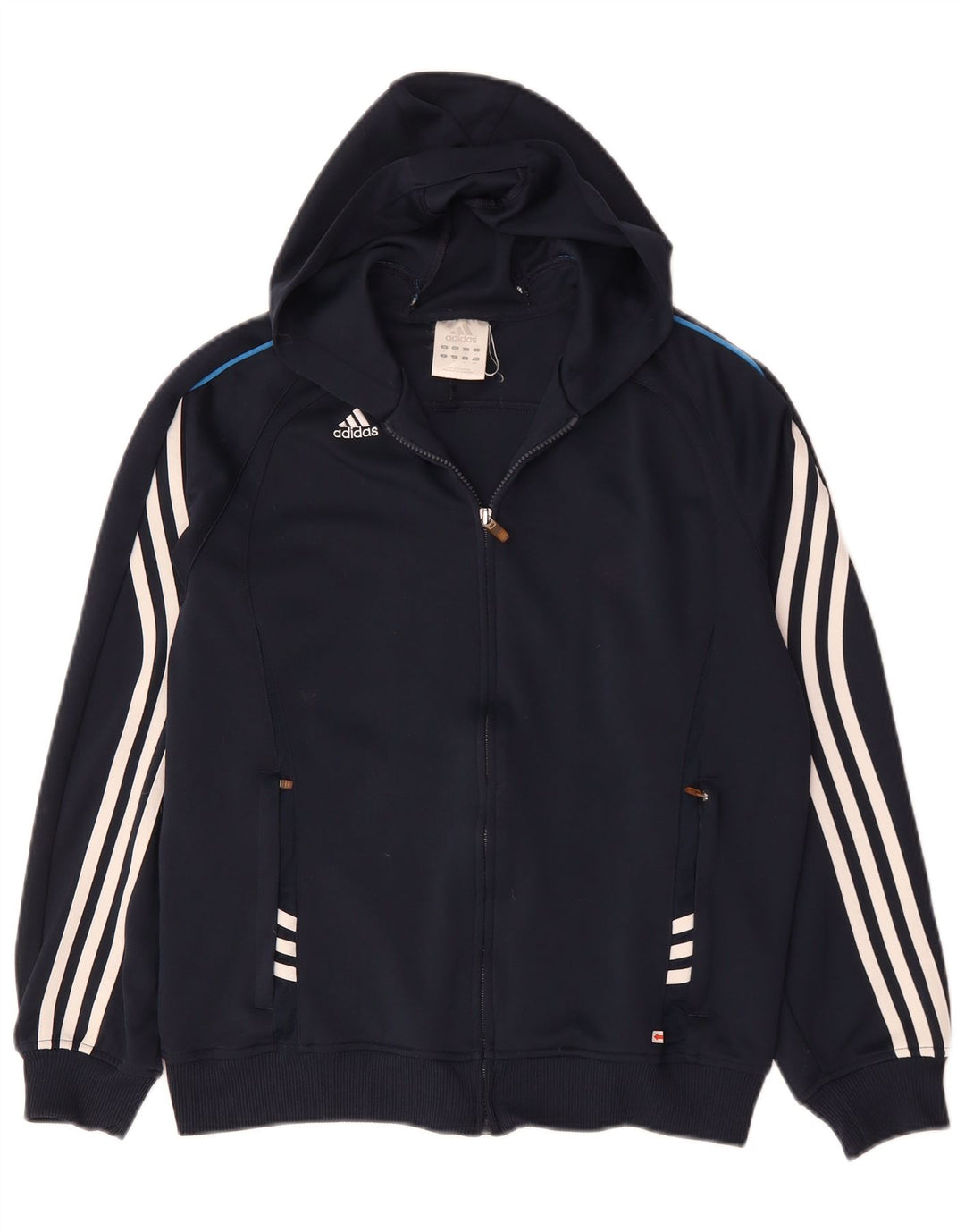Pulover Adidas Climalite Zip pentru bărbați, mic, albastru, poliester