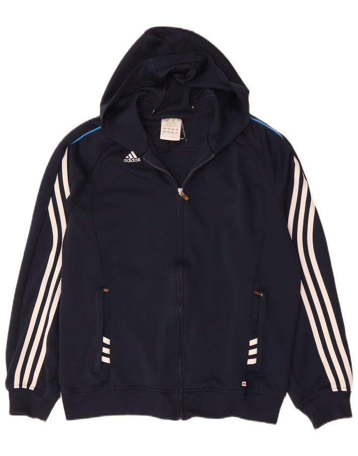 Pulover Adidas Climalite Zip pentru bărbați, mic, albastru, poliester