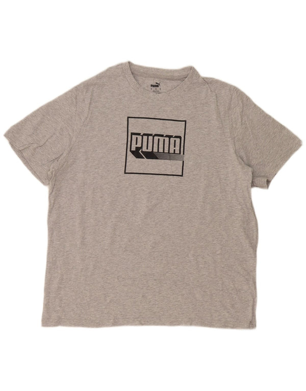Tricou cu grafică Puma pentru bărbați Top XL Gri Flecked