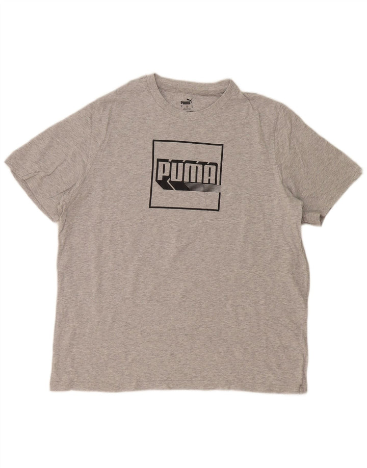 Tricou cu grafică Puma pentru bărbați Top XL Gri Flecked