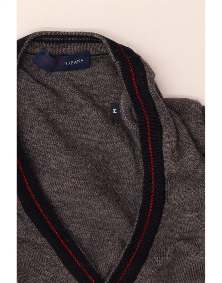 Pulover cardigan pentru femei Trussardi Jeans UK 14 Gri mediu