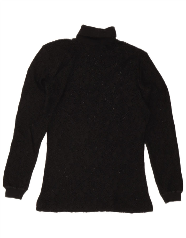 Top tricot vintage pentru femei cu mânecă lungă UK 8 Small Red