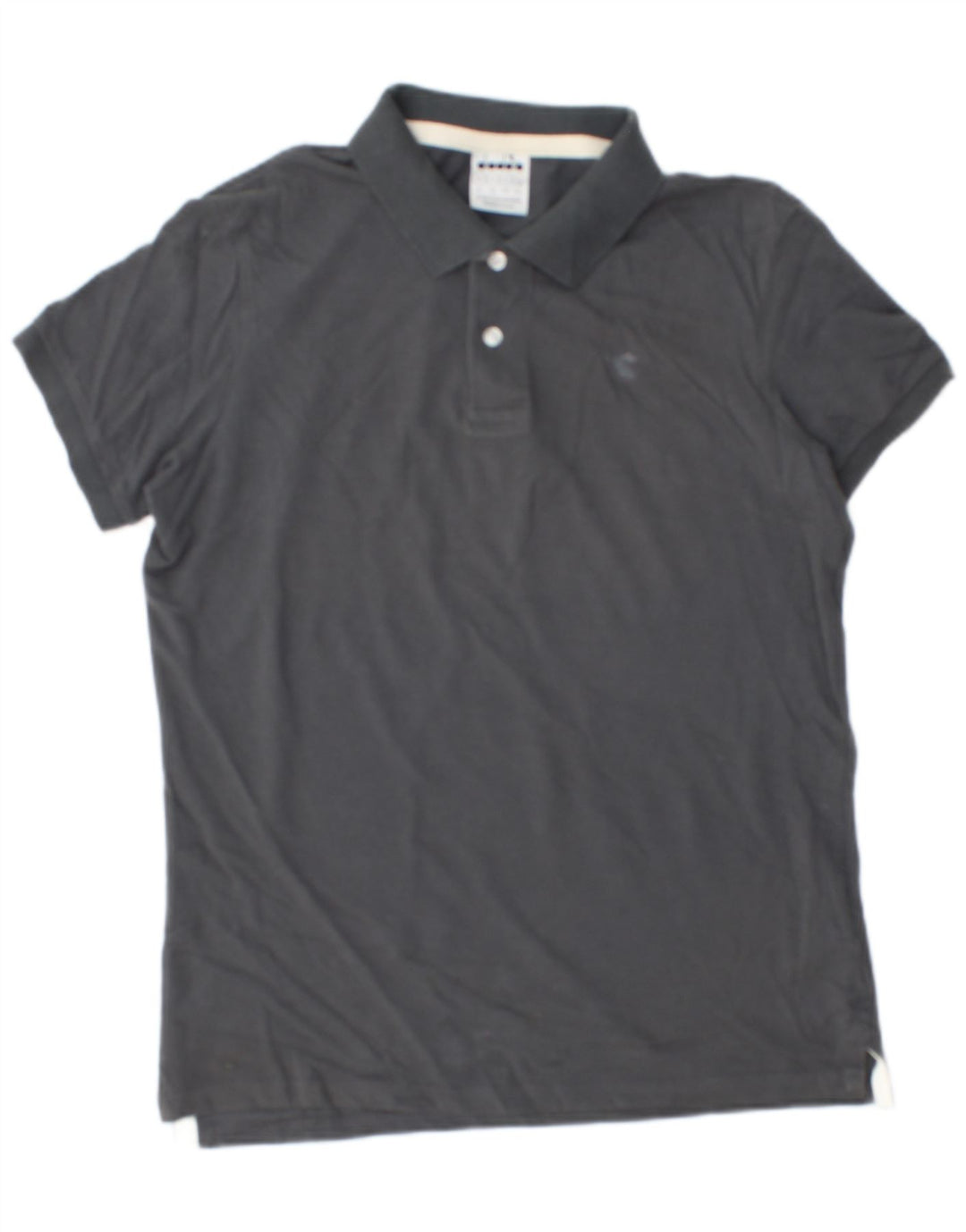 Tricou polo pentru bărbați Diadora, bumbac gri mediu