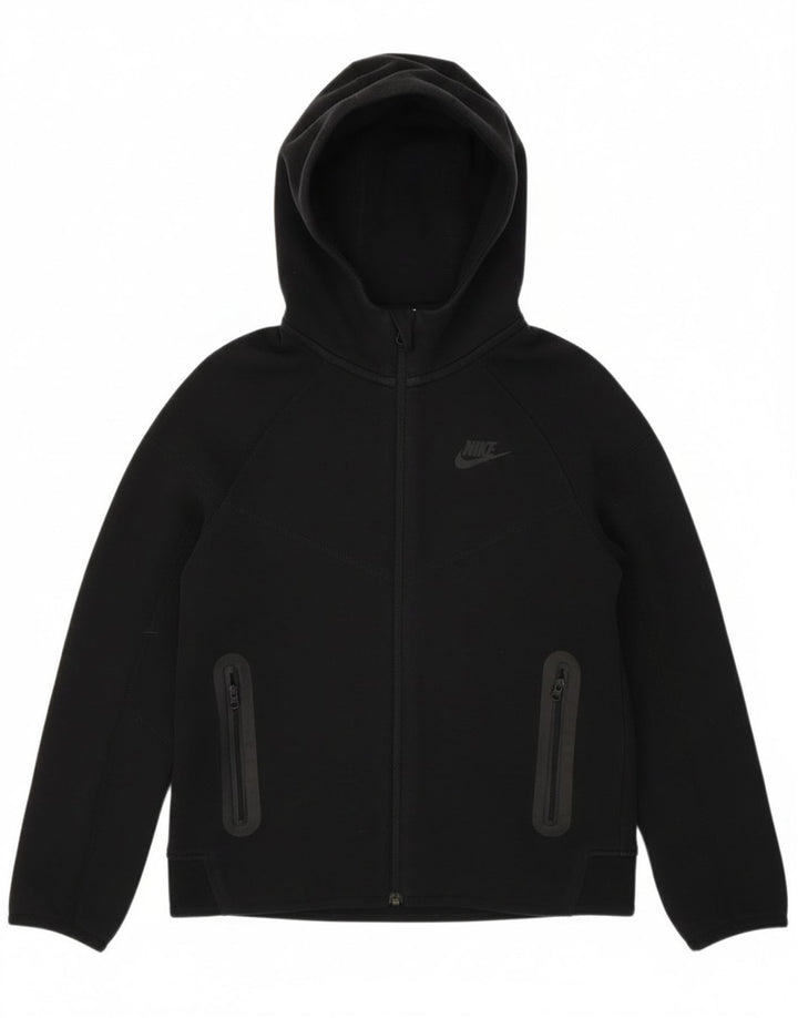 Pulover Nike pentru băieți, cu fermoar, 10-11 ani, bumbac negru mediu