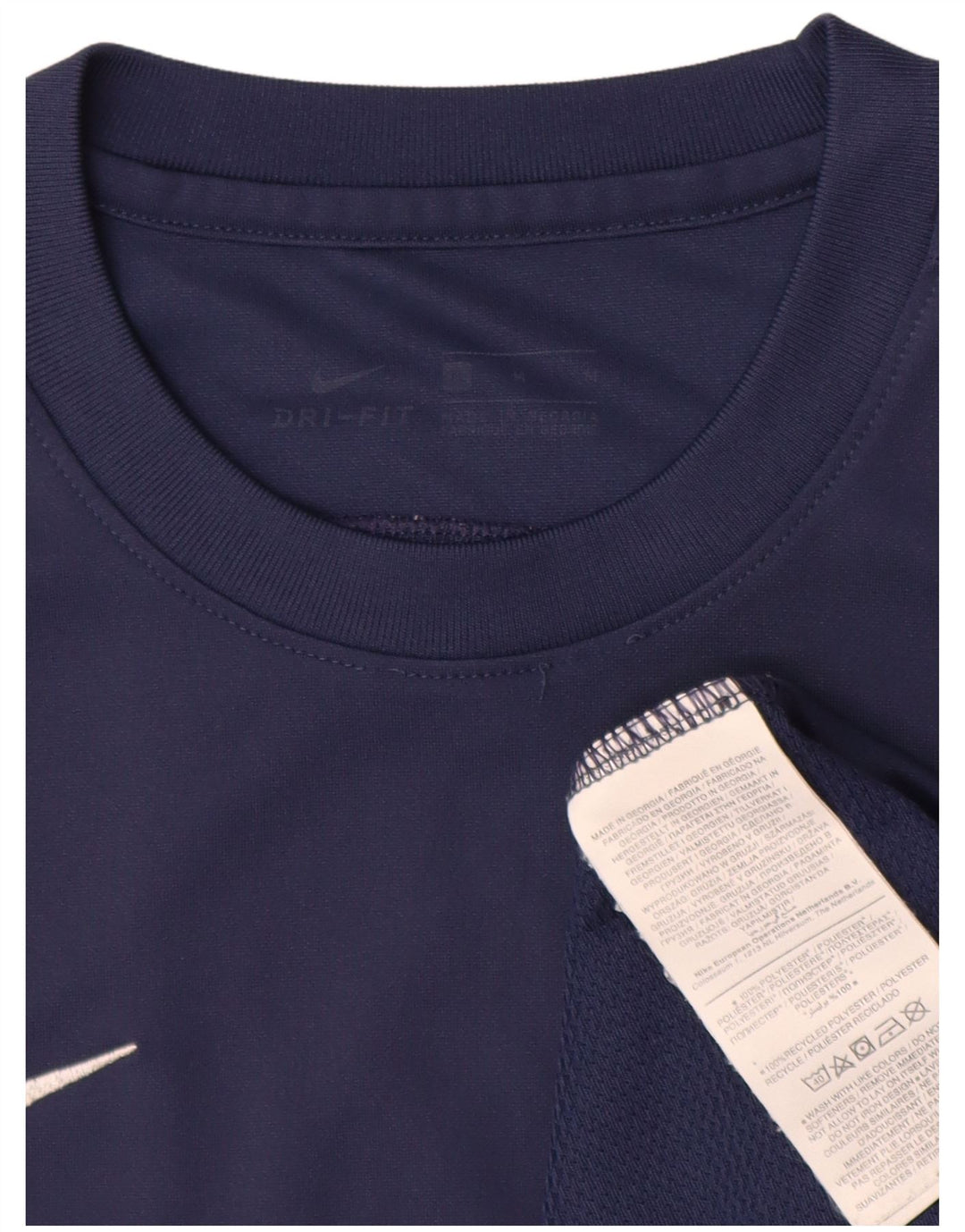 Tricou pentru bărbați Nike Dri Fit Top Mediu Bleumarin Poliester