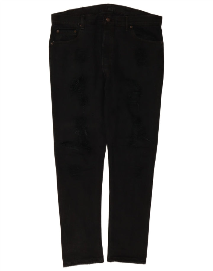 Blugi slim pentru femei Levi's Distressed W38 L30 negri