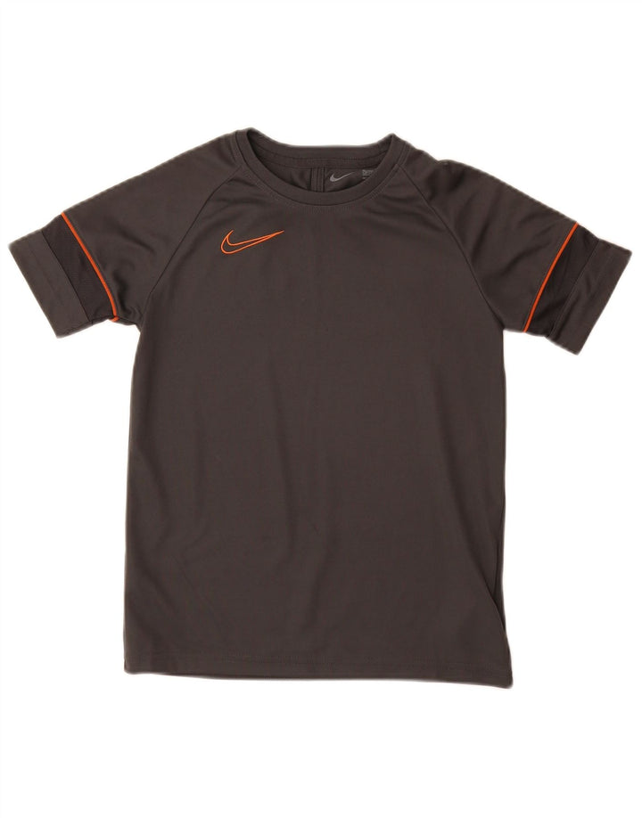 Tricou Nike Dri Fit pentru băieți Top 10-11 ani Poliester gri mediu