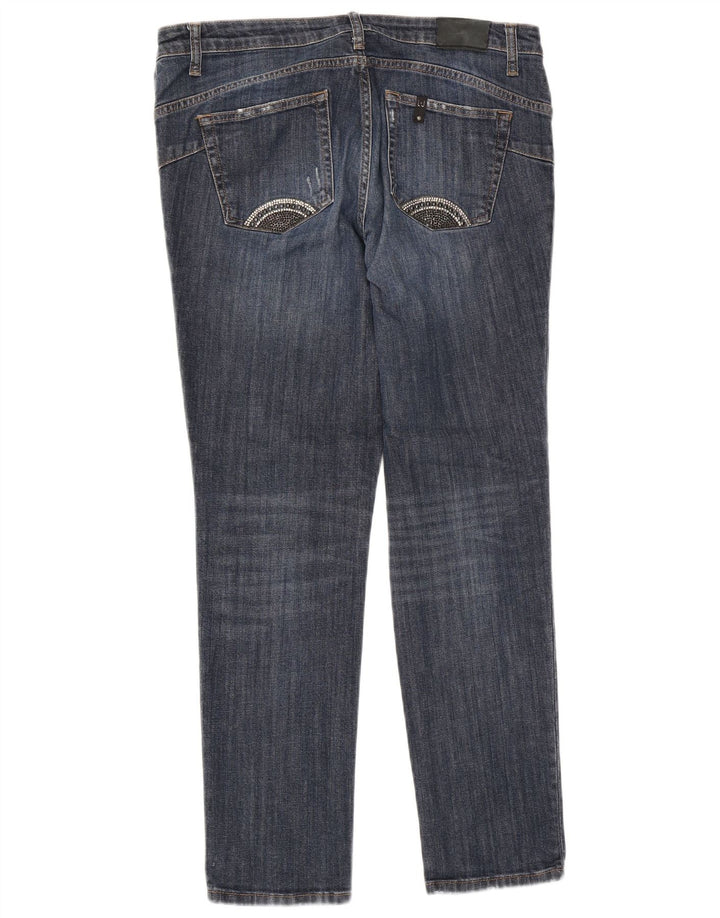 Blugi slim pentru femei Liu Jo L31 L28 albastru bumbac