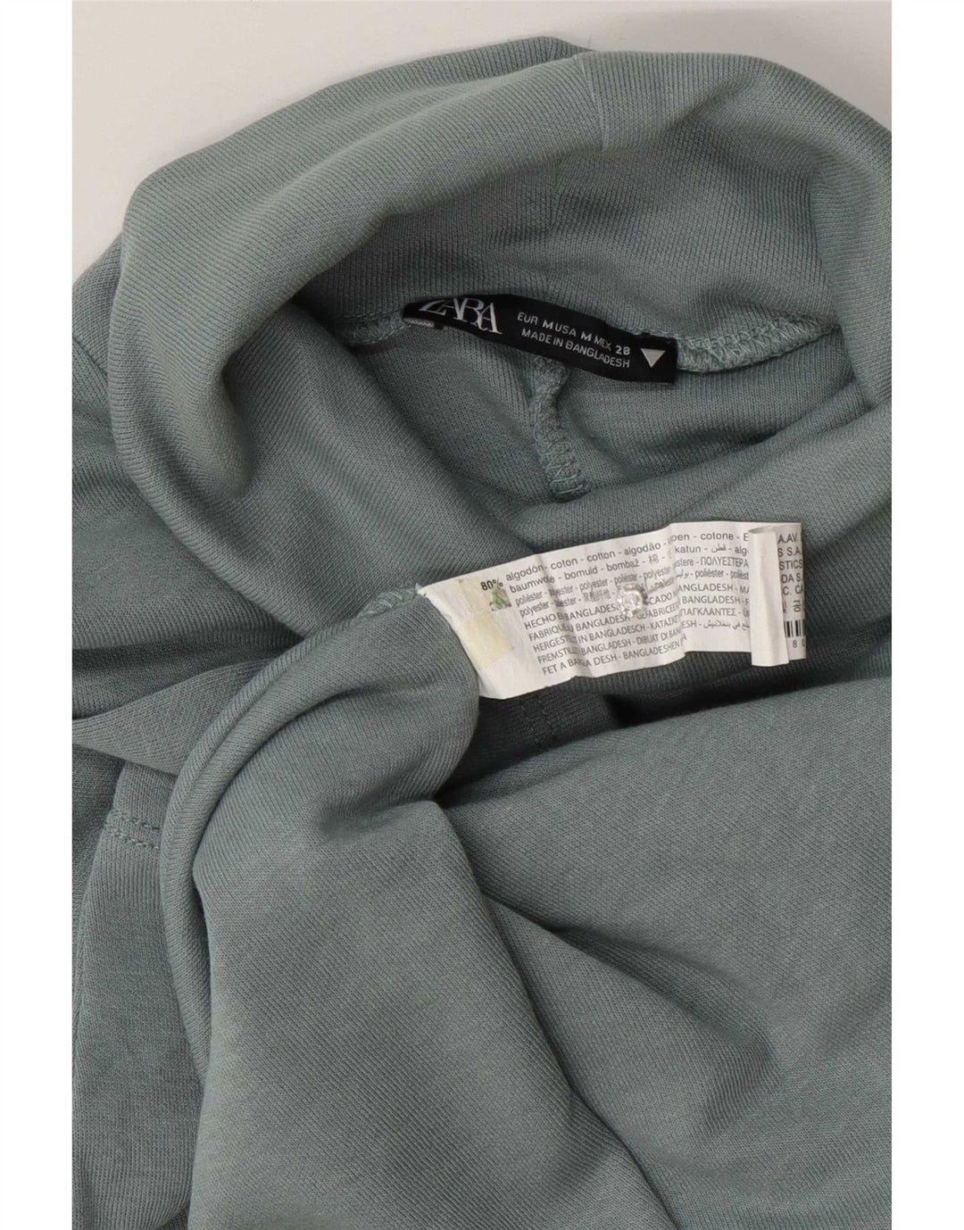 Rochie femeie Zara cu mâneci jumate, 14 UK 14, bumbac albastru mediu