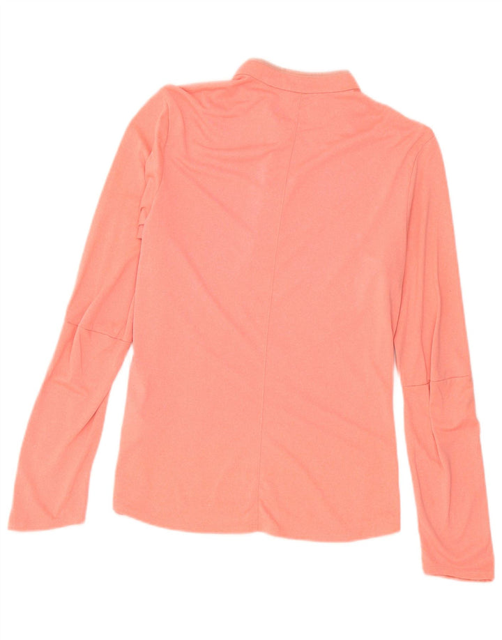 Adidas Climalite Top cu mânecă lungă pentru femei UK 8/10 Poliester roz mic