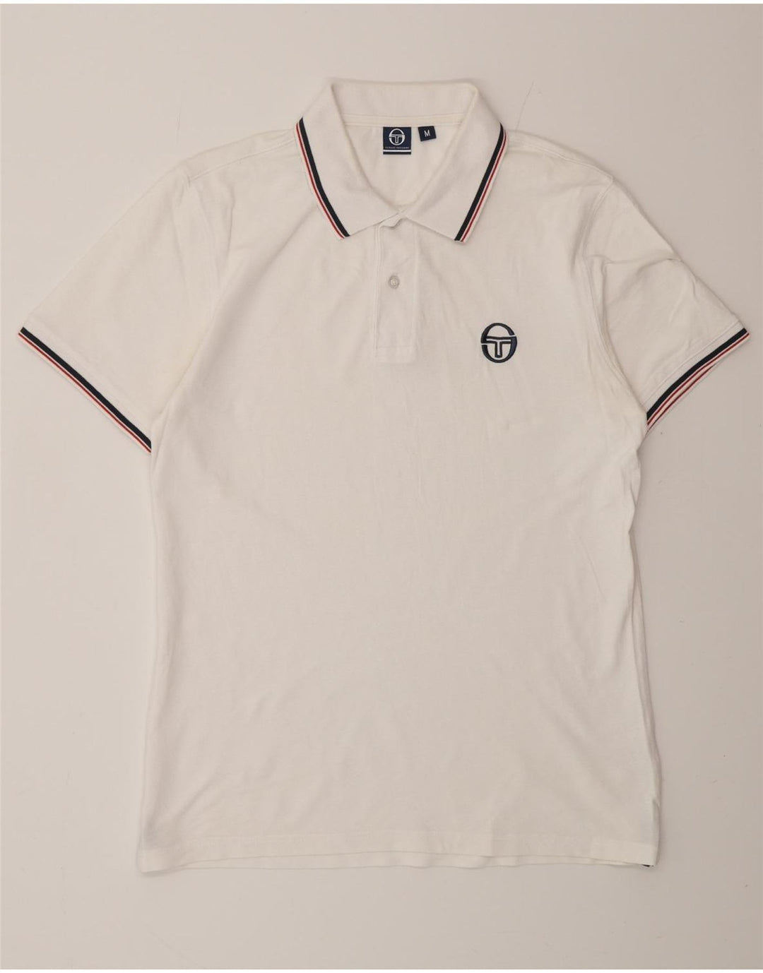 SERGIO TACCHINI Tricou Polo Bărbați Bumbac Alb Mediu