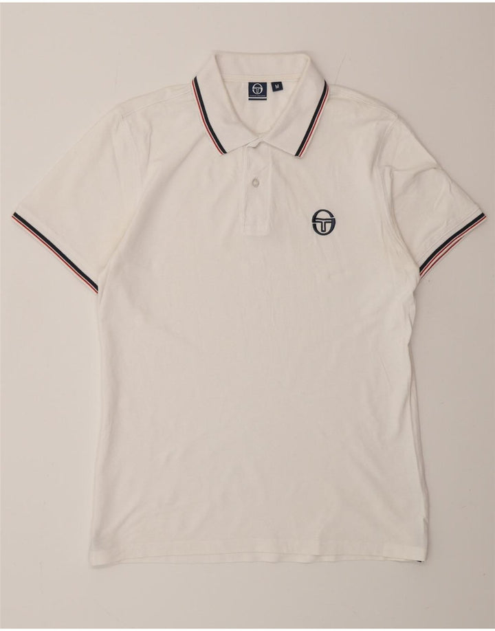 SERGIO TACCHINI Tricou Polo Bărbați Bumbac Alb Mediu