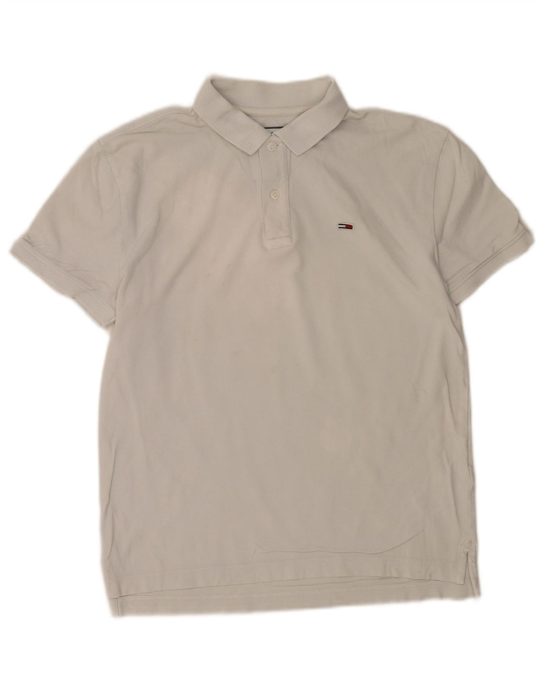 Tricou polo Tommy Hilfiger pentru bărbați, bumbac alb mic