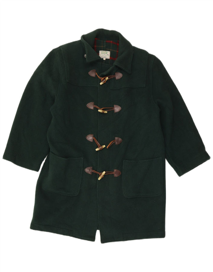 Rifle Duffle Coat pentru bărbați UK 40, lână verde mare
