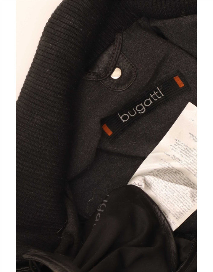 Geacă din piele pentru bărbați Bugatti UK 40 Large Black