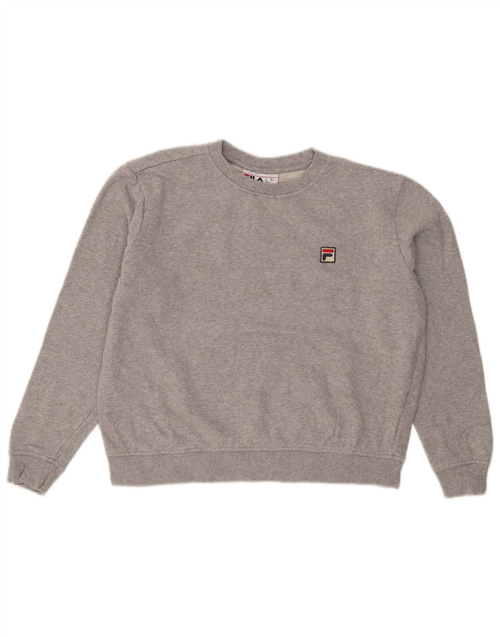 Pulover Fila pentru femei, UK 16, mare, gri bumbac