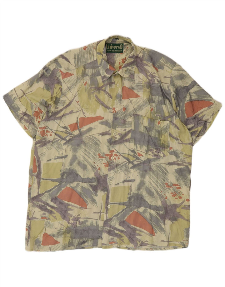 Cămașă Vintage pentru bărbați cu model abstract Mărimea 39/40 mediu multicoloră