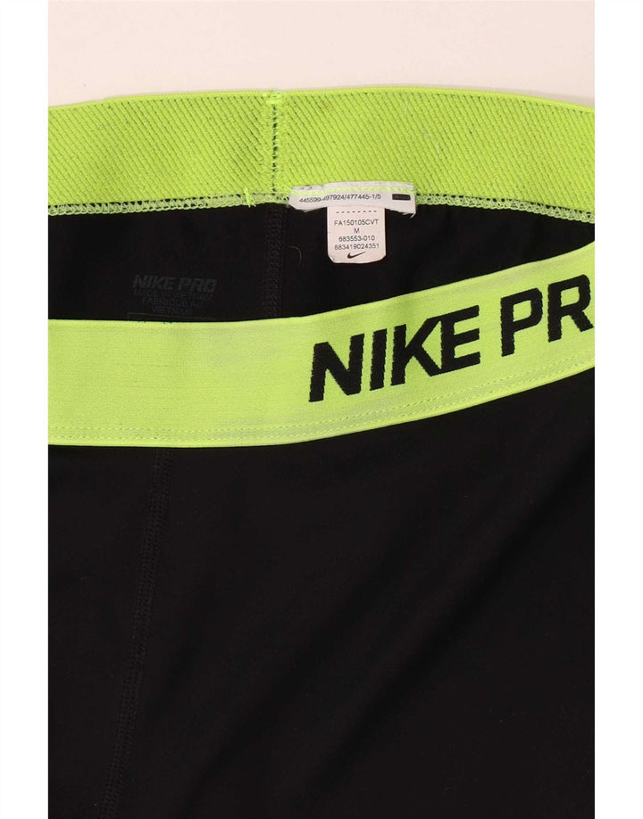 Leggings Nike Graphic Capri pentru femei UK 12 Medium Black Colorblock