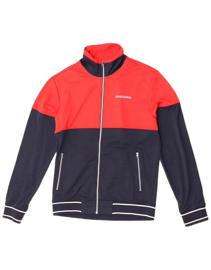 Jachetă de trening pentru femei Diadora UK 18 XL, poliester color bloc roșu