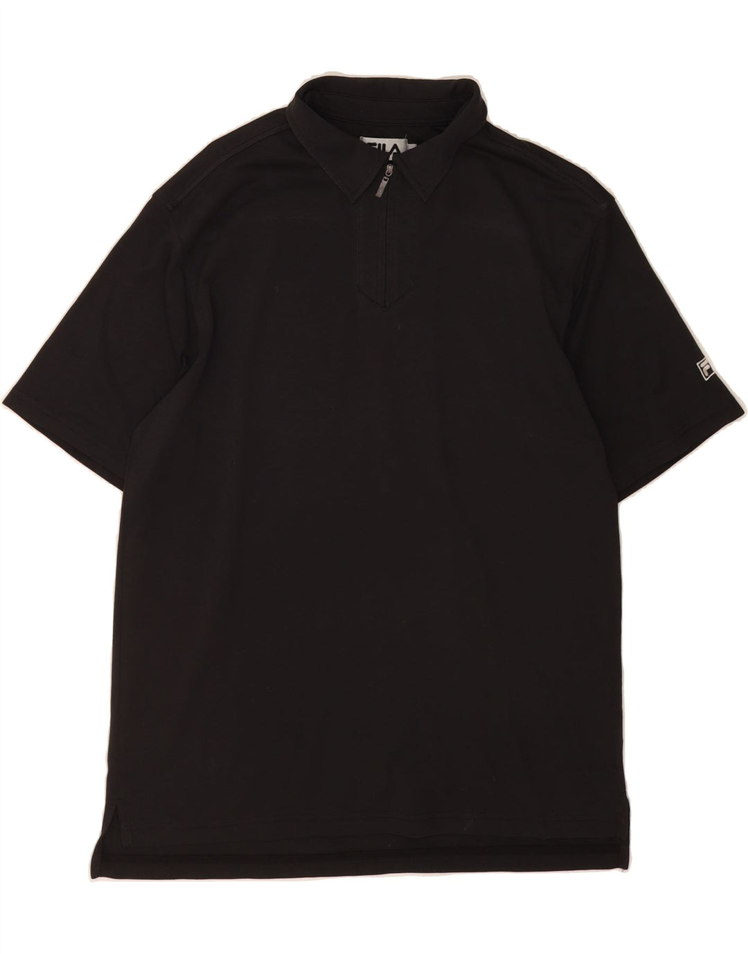 FILA Mens Polo Shirt Large Black Vintage Fila and Second-Hand Fila from Messina Hembry 