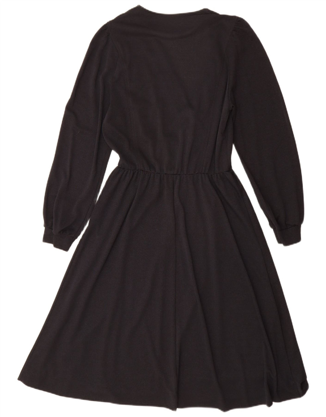 Rochie cu mâneci lungi pentru femei vintage UK 14 Medium Black