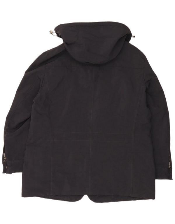 Jachetă de vânt pentru bărbați Trussardi, cu glugă, IT 56 3XL, poliamidă neagră