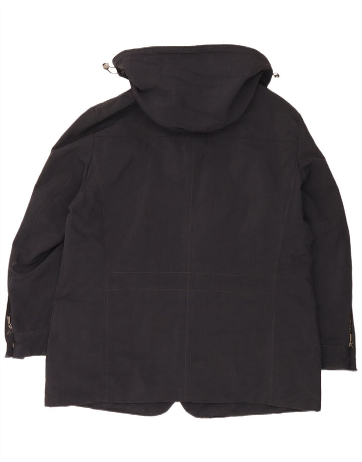 Jachetă de vânt pentru bărbați Trussardi, cu glugă, IT 56 3XL, poliamidă neagră