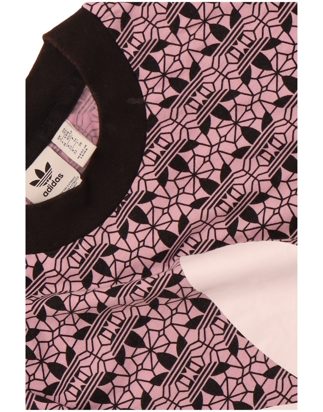 ADIDAS Tricou cu grafic supradimensionat pentru femei, UK 6 XS, bumbac violet