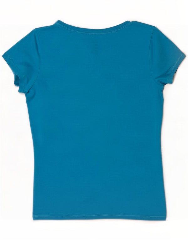 S.U.A. Polo Assn. Tricou pentru femei Top UK 14 Medium Blue Cotton