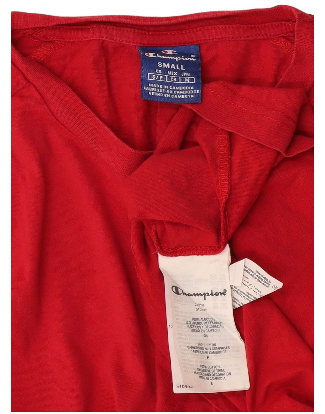 Tricou pentru bărbați Champion Top mic Bumbac roșu