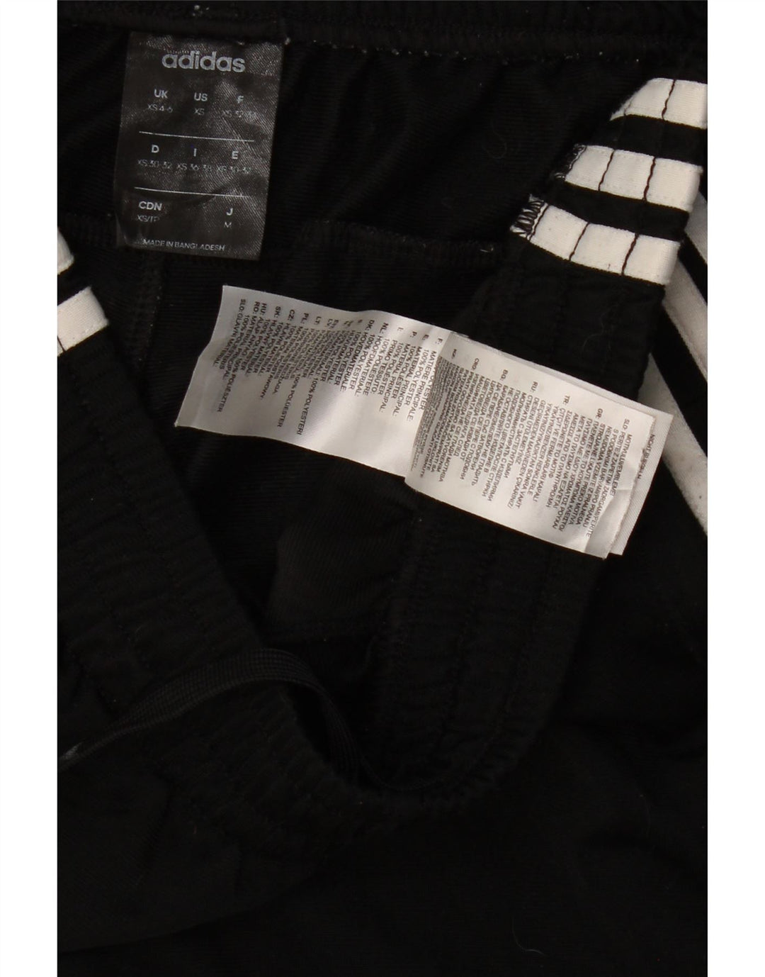 Pantaloni de trening ADIDAS pentru femei UK 4/6 XS poliester negru