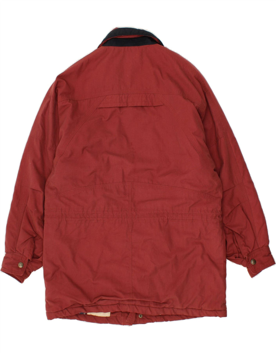 VINTAGE Mens Oversized Windbreaker Jacket UK 36 Small Burgundy Polyester Vintage Vintage and Second-Hand Vintage from Messina Hembry 