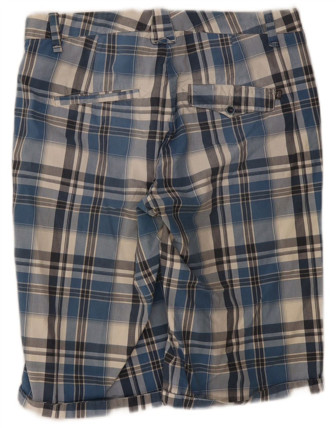 Pantaloni scurți chino pentru bărbați Dondup W33 Medium Blue Check