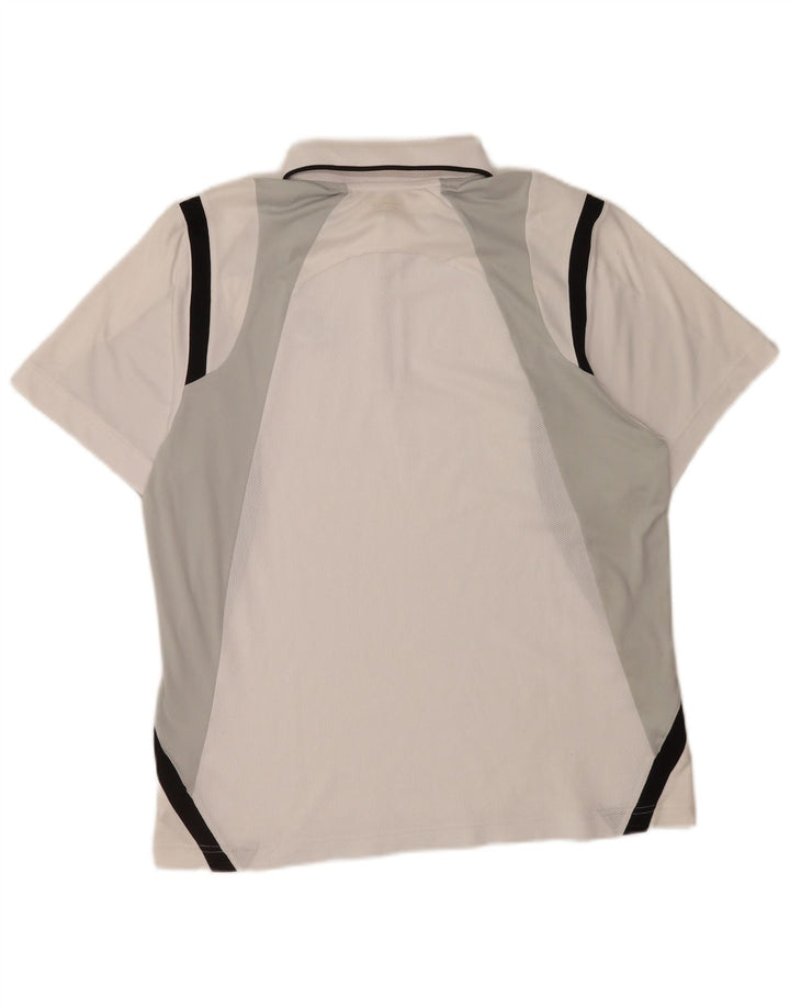 Tricou polo pentru bărbați Lotto, mare, alb, din poliester