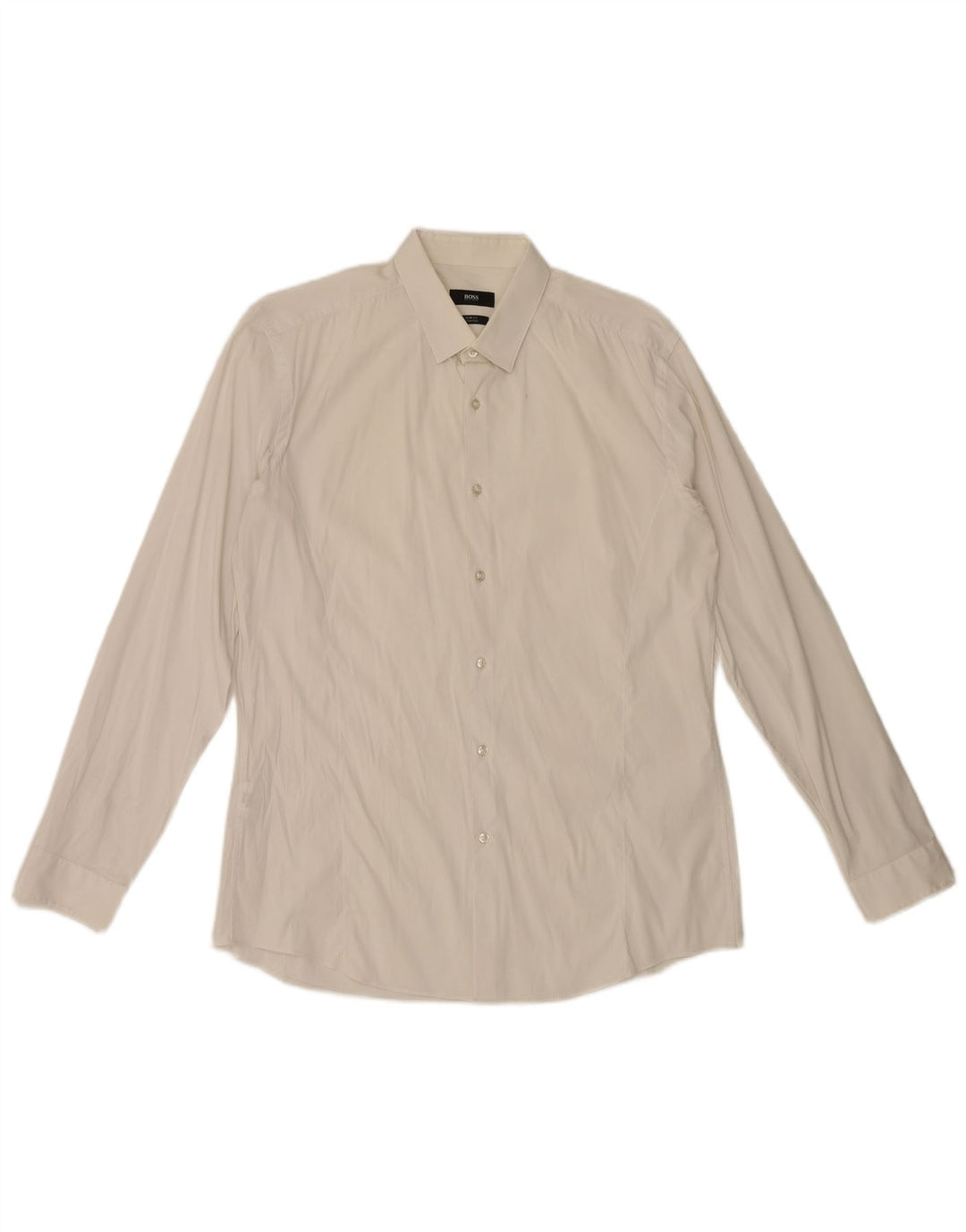 Cămașă pentru bărbați Hugo Boss Slim Fit Mărimea 42 Bumbac alb mare