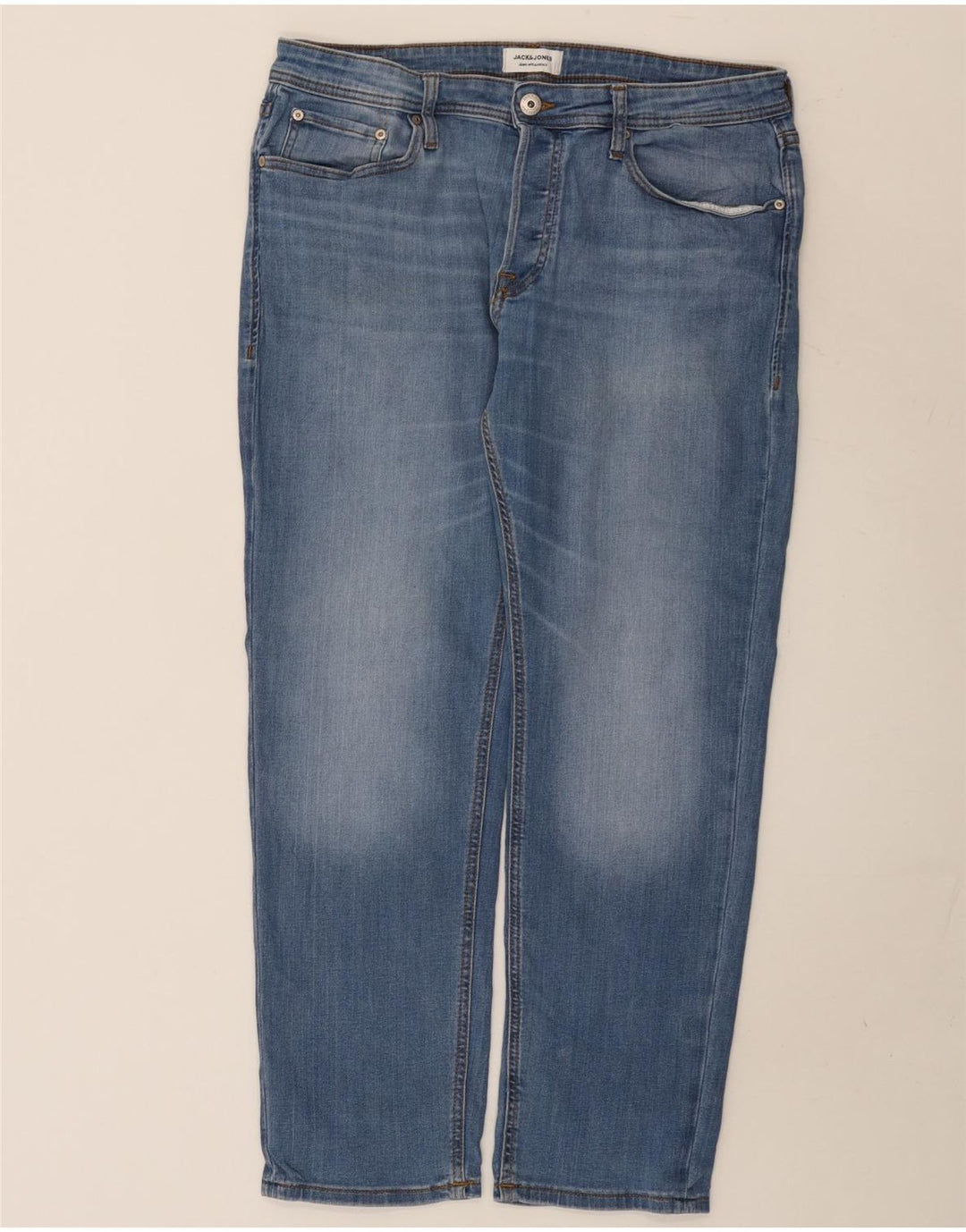 Blugi slim pentru bărbați Jack & Jones W34 L30 bumbac albastru