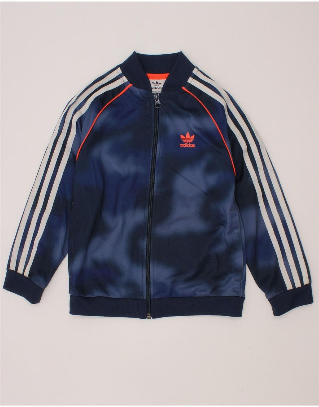 ADIDAS Boys Full Tracksuit 5-6 Years Blue Tie Dye Polyester Vintage Adidas and Second-Hand Adidas from Messina Hembry 