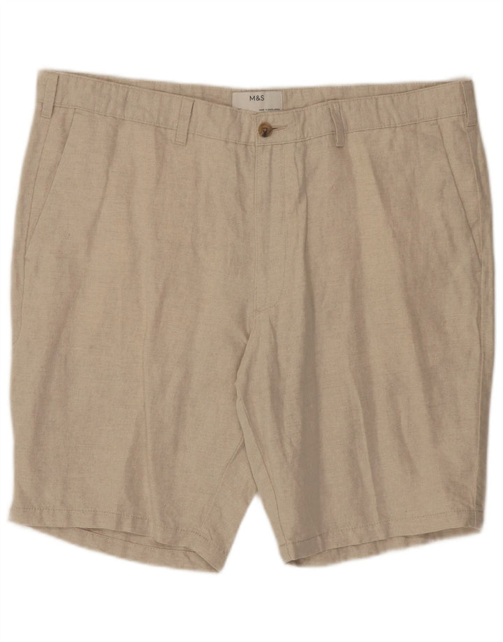 Marks & Spencer pantaloni scurți chino pentru bărbați W40 XL bej in