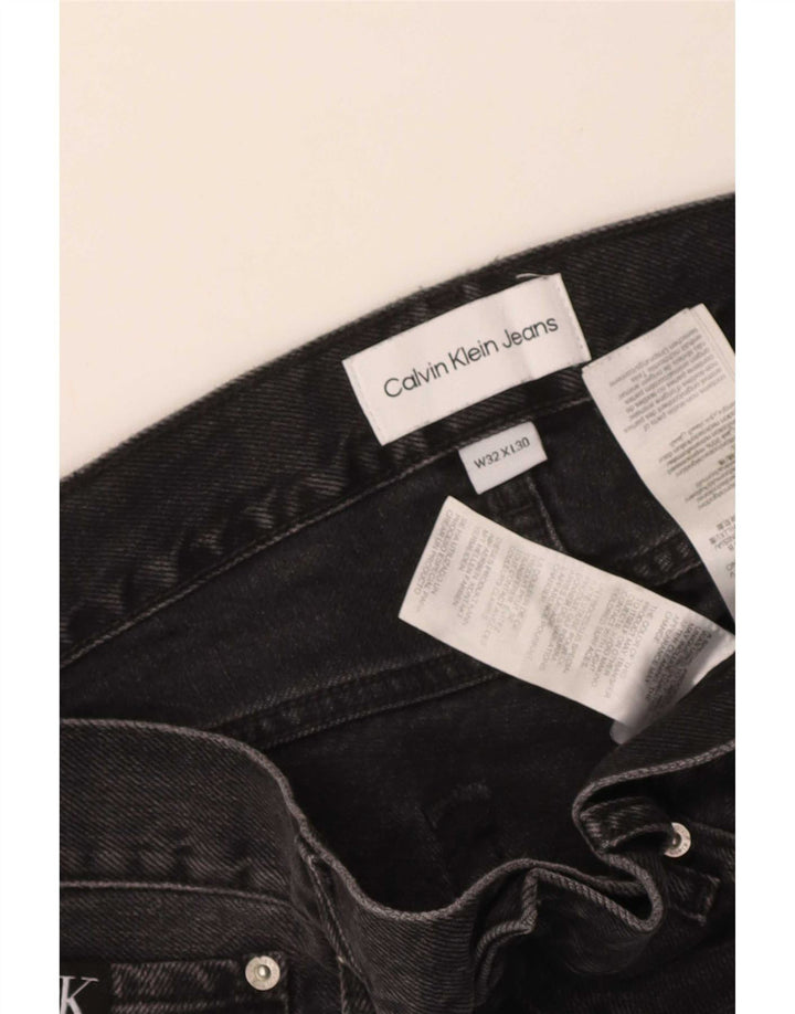 Calvin Klein Blugi drepti pentru bărbați W32 L30 bumbac negru