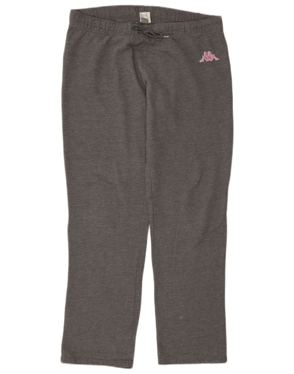 Pantaloni de trening Kappa pentru femei UK 14, bumbac cu pete gri mediu