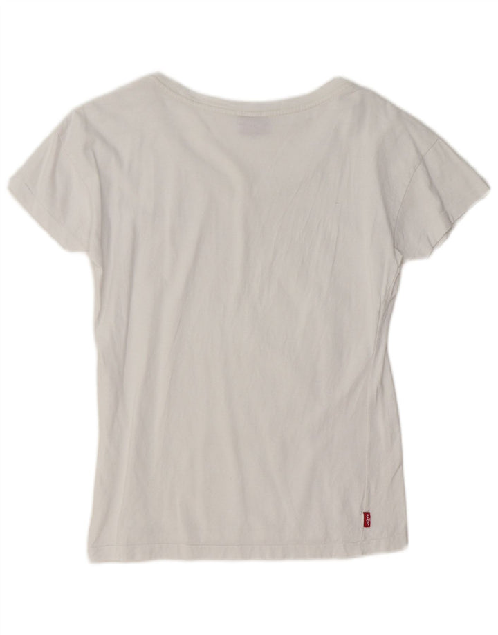 Tricou grafic Levi's pentru femei Top UK 10 Small White