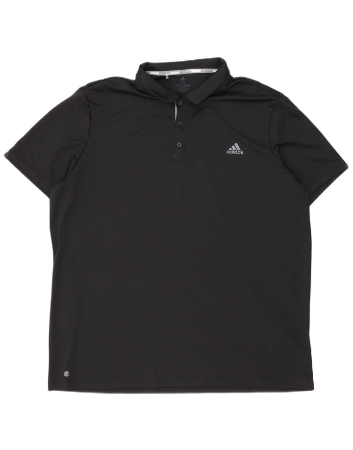 Tricou polo Adidas Aeroready pentru bărbați 2XL, poliester negru