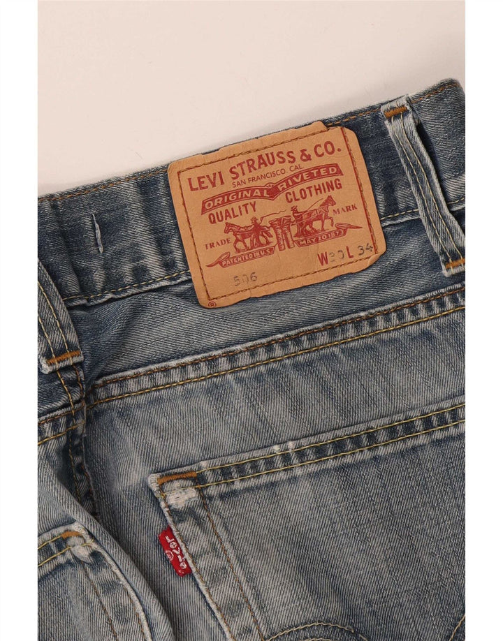 Blugi drepti Levi's 506 Standard Fit W30 L34 Albastru