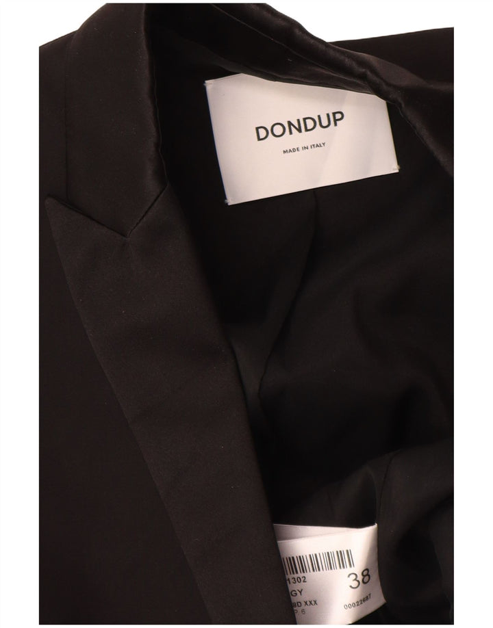 Sacou Dondup pentru femei cu 1 nasture IT 38 XS bumbac negru