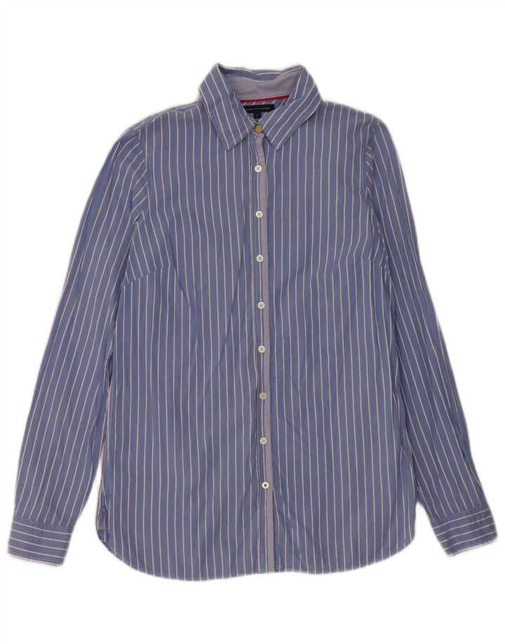 Cămașă Tommy Hilfiger pentru femei US 6 Medium Blue Pinstripe Bumbac