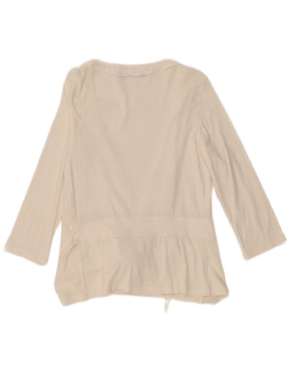 Bluză Playlife pentru femei cu mâneci 3/4, UK 8, mic, alb