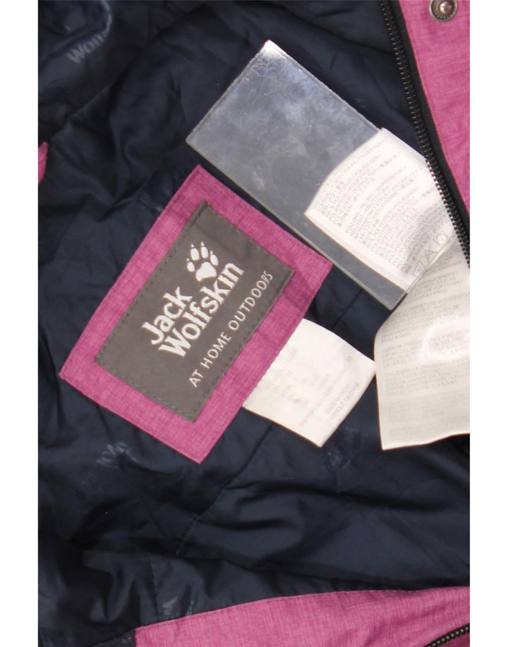 Jack Wolfskin jachetă de vânt pentru femei cu glugă, UK 12/14, roz mediu