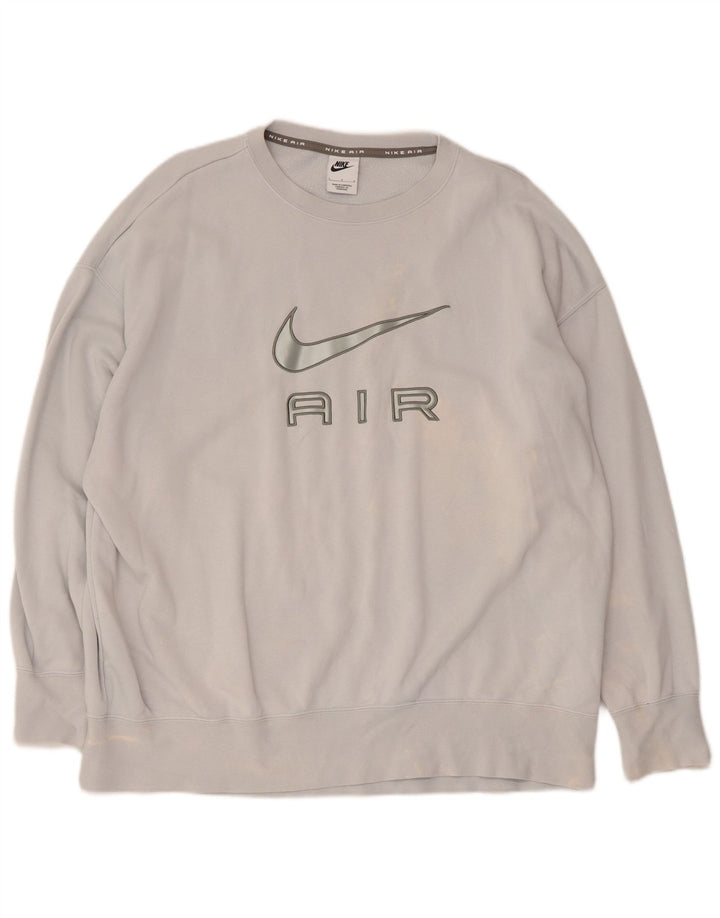 Hanorac grafic pentru bărbați Nike Pulover mare, albastru, bumbac
