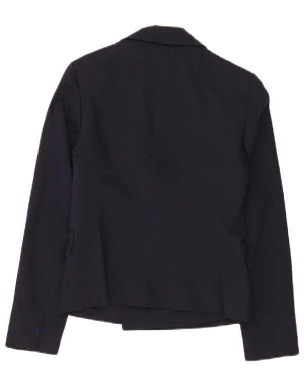 Jachetă Blazer pentru femei Hugo Boss cu două piepturi UK 6 XS Bumbac bleumarin