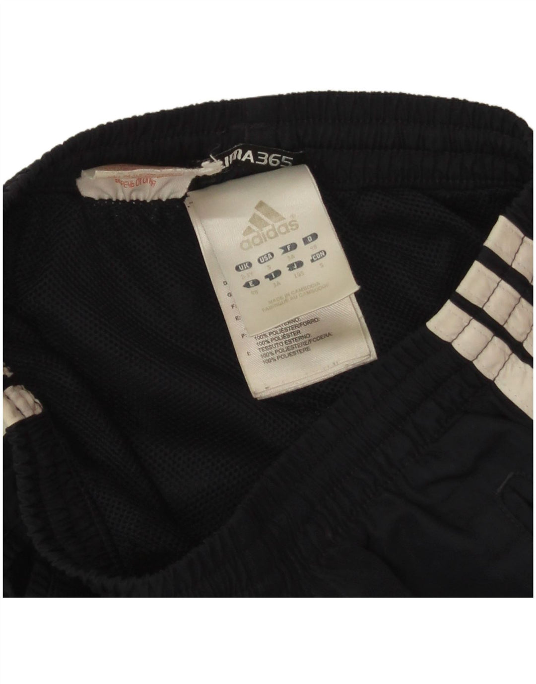 Pantaloni scurți sport Adidas Climalite pentru băieți 2-3 ani, albastru bleumarin, poliester